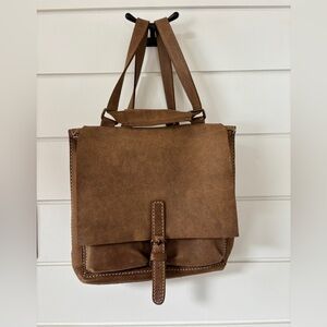 Roots Tribe Leather Raider Backpack / Shoulder Bag